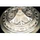 Antique neo-Gothic ciborium in solid silver. Favier Frères. France circa 1900