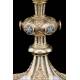 Antique Ciborium in Gilt Silver and Enamels. Louis Guillat. Lyon, France, Circa 1900