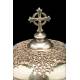 Antique Ciborium in Gilt Silver and Enamels. Louis Guillat. Lyon, France, Circa 1900