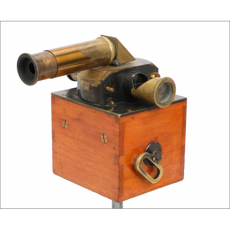 Antiguo Fotómetro Mecánico de Parpadeo Simmance-Abady. Inglaterra, Circa 1900