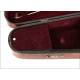 Beautiful Antique Wooden Violin Case. XIX Century