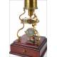 Antiguo Microscopio Tipo Culpeper. John Bleuler. Inglaterra, 1820