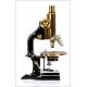 Antique Reichert Microscope. Ramon y Cajal. Germany, 1927