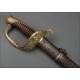 Espada de Oficial de Cazadores de Vincennes Modelo 1838. Francia, 1838