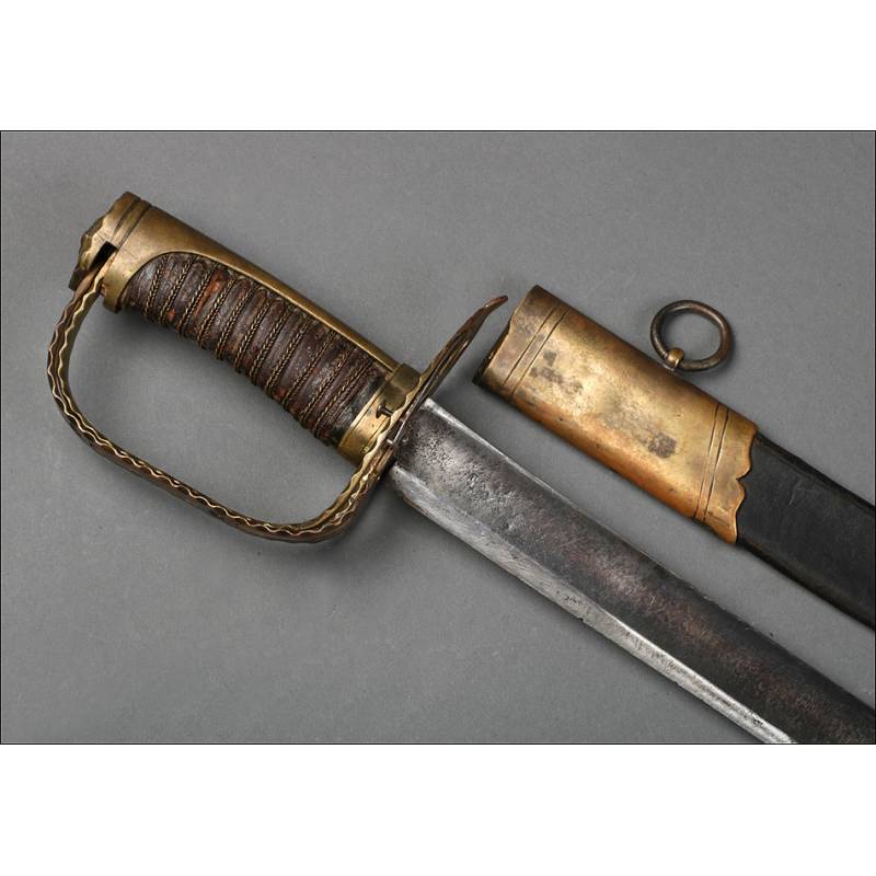 Rare French Officer's Horse Sword. Revolutionary Era. France, Circa 1790