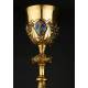 Antique Chalice in Silver Gilt by Jamain & Chevron, 1865-79.