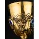 Antique Chalice in Silver Gilt by Jamain & Chevron, 1865-79.