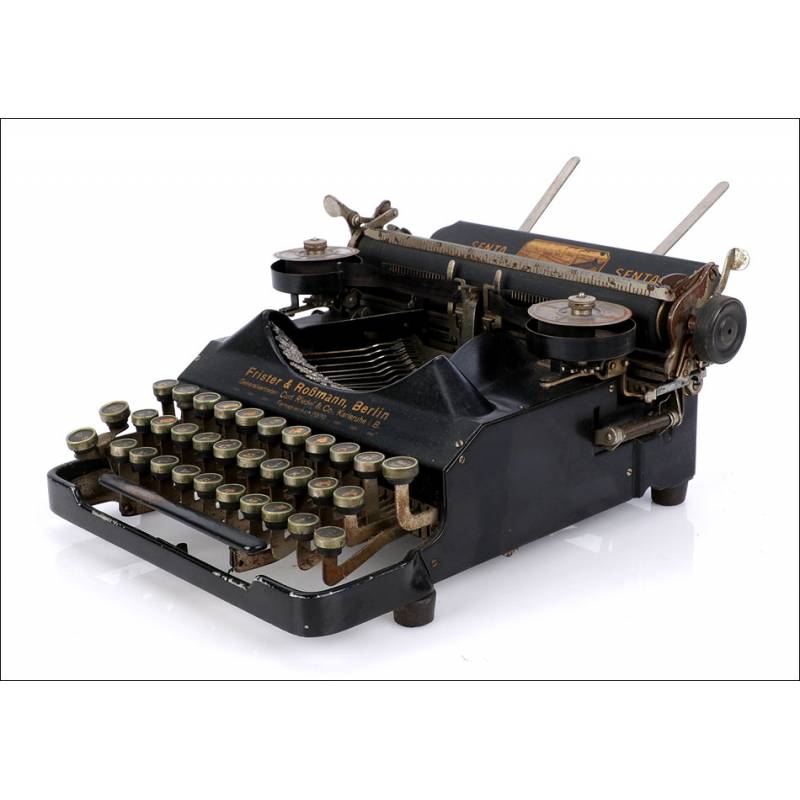 Máquina de Escribir Senta Antigua. Primer Modelo. Alemania, 1920