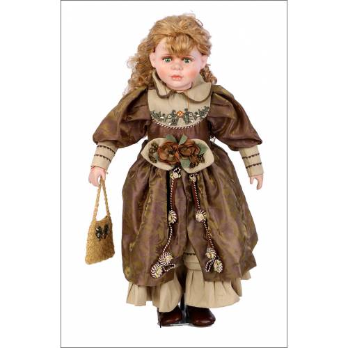 Vintage Porcelain Doll. Large Size. 65 cms. 1980's.