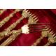 Antigua Cubertería Plata Maciza Dorada. Napoleón III, 1870. Francia