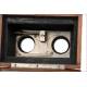Antique Richard Frères Stereoscope with Mechanical Eyepieces. 7x13. France, 1910