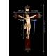 Antique Ivory Christ on Cross with Silver Mounts. CITES. Spain, Circa 1900