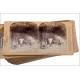 Antique Stereoscopic Apparatus with 75 views. Vintage Box. Circa 1920