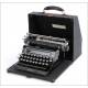 Antigua Máquina de Escribir Bar-Let Mod. 2. Accesorios. Inglaterra, Años 20