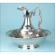 Antique Solid Silver Ewer and Ewer Basin. Spain, Circa 1940