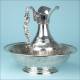 Antique Solid Silver Ewer and Ewer Basin. Spain, Circa 1940