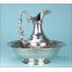 Antique Solid Silver Ewer and Ewer Basin. Spain, Circa 1940