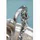 Antique Solid Silver Ewer and Ewer Basin. Spain, Circa 1940