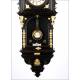 Antique Wall Clock with Gilded Appliqués. Germany, Circa 1900