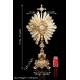 Antique Monstrance in Solid Silver Gilt. Demarquet Brothers. France, 1870