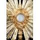 Antique Monstrance in Solid Silver Gilt. Demarquet Brothers. France, 1870