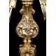 Antique Monstrance in Solid Silver Gilt. Demarquet Brothers. France, 1870