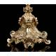 Antique Monstrance in Solid Silver Gilt. Demarquet Brothers. France, 1870