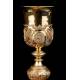 Antique Chalice in Solid Silver Gilt. Paris, France 1818-1838