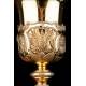 Antique Chalice in Solid Silver Gilt. Paris, France 1818-1838