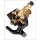 Antique Reichert Microscope. With Case. Austria, 1927