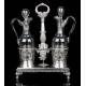 Antique French Cruets Set in Solid Silver. Paris, France between 1819 and 1838