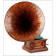 Antique American Victor Monarch Senior Gramophone with Wooden Horn. USA, 1905.