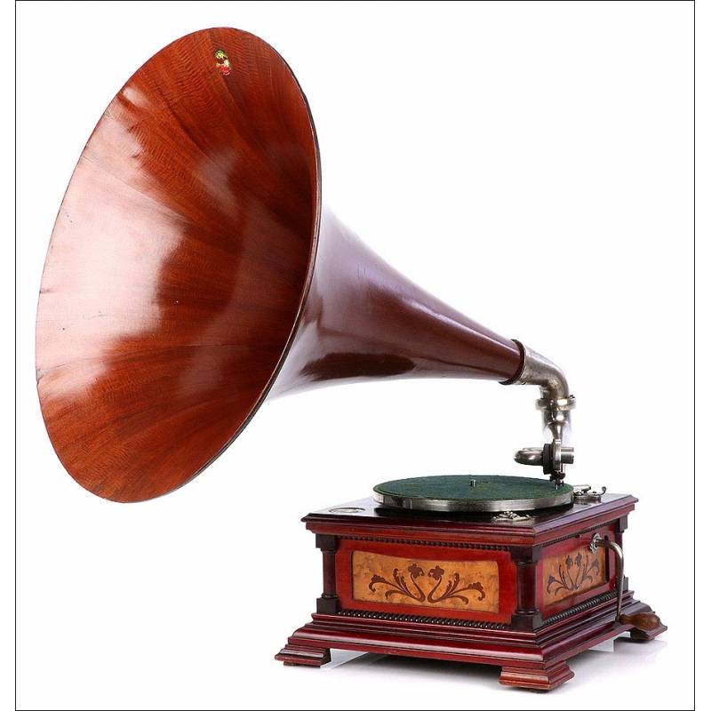 Antique Spanish Gramophone His Master's Voice. Model 5. Spain, Circa 1915-18