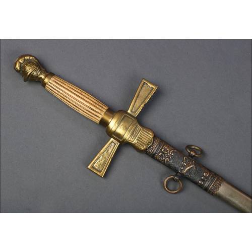 Antigua Espada Masónica Americana. USA, 1900