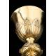 Antique Neogothic Chalice in Solid Silver Gilt. France, Circa 1900