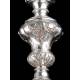 Antique Solid Silver Embossed Chalice. France XIX Century