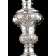 Antique Solid Silver Embossed Chalice. France XIX Century