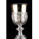 Antique Solid Silver Embossed Chalice. France XIX Century