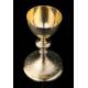 Antique French Chalice in Solid Silver Gilt. France 1900