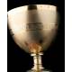 Antique French Chalice in Solid Silver Gilt. France 1900