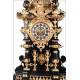 Antique Lenzkirch Mantel Clock. 73 cms Height. Germany, Circa 1870