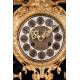 Antique Lenzkirch Mantel Clock. 73 cms Height. Germany, Circa 1870