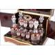 Antique French decanter. Boulle marquetry. Complete. France, 1870