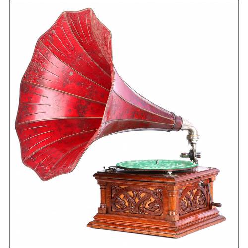 Rare Spanish Gramophone His Master's Voice Spanish Model Monarch 13 B. Barcelona, Spain, 1908