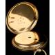 Antiguo Reloj de Bolsillo Semi Catalino John B. Cross, Oro 18K. Londres 1853