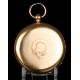 Antiguo reloj de bolsillo escocés en oro de 18K por Daniel Buchanan. Glasgow 1858