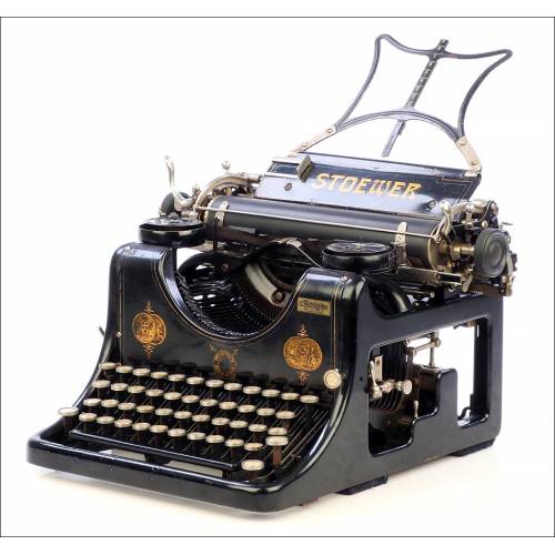 Antique Stoewer Record Typewriter. Germany, 1910