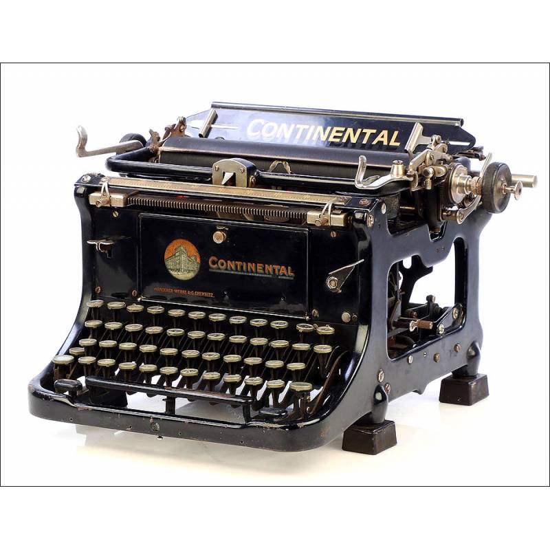 reserva Insatisfactorio Comiendo Máquina de Escribir Antigua Continental. Alemania, Años 30