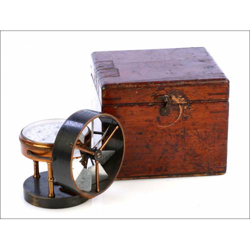 Antique Anemometer in its Case. England, Circa 1900