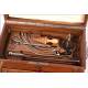 Antique Medical Case Full of Instruments. France, Circa 1920